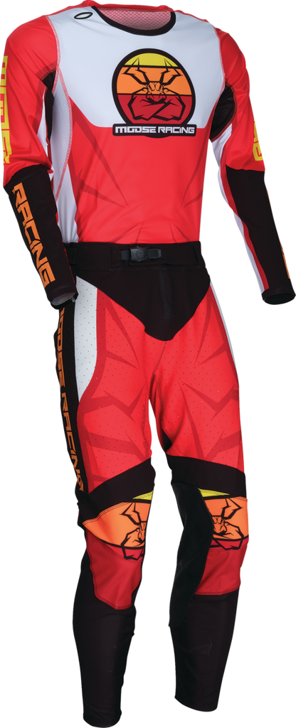 Moose Offroad Agroid Jersey 2XL in red, black, and white with mesh ventilation for motocross riding.