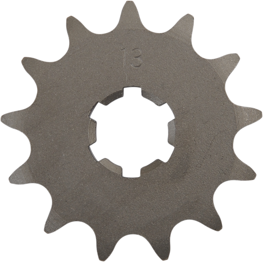 Yamaha 517-17461-31 countershaft sprocket by PARTS UNLIMITED, 13-tooth metal sprocket with gear teeth for motorcycle transmission