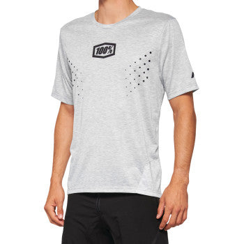 Gray Bill's Exhausts 100% Airmatic Mesh Jersey short-sleeve shirt, medium size, breathable fabric with mesh design.