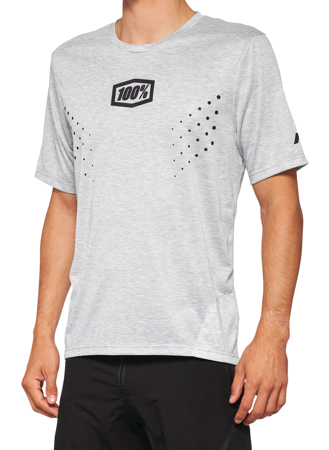 Gray Bill's Exhausts 100% Airmatic Mesh Jersey short-sleeve shirt, small size, with breathable mesh fabric and logo detail.