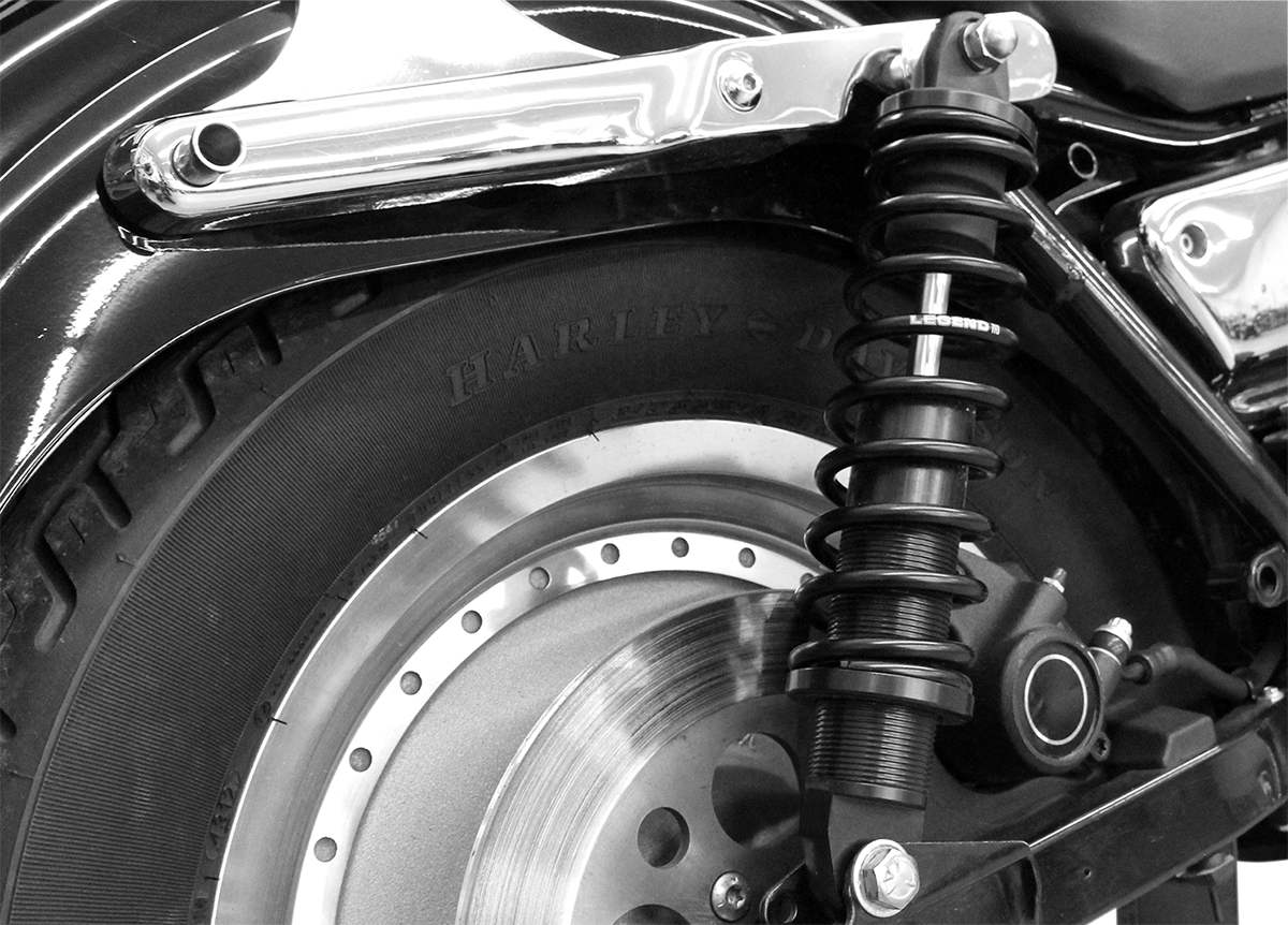 Legend Suspension Revo Coil Suspension, 13-inch heavy-duty black coil shock absorber, durable off-road suspension component.