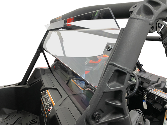 MOOSE OFFROAD back panel for Can-Am Commander and Maverick, black durable plastic with mounting brackets visible in the image.