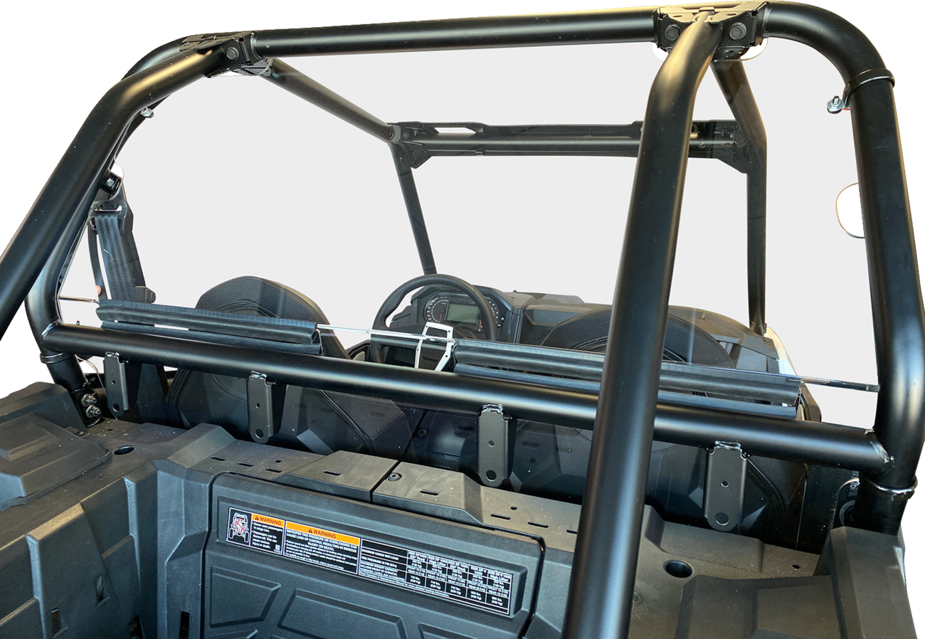 Moose Offroad back panel for Polaris RZR 2014-2024, durable off-road vehicle part with mounting hardware and rugged design.