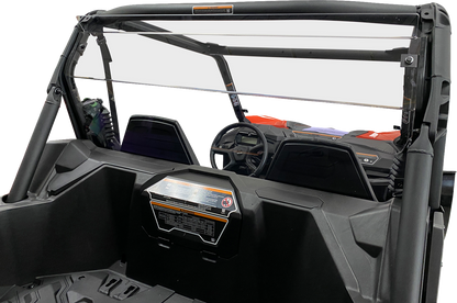 MOOSE OFFROAD back panel for Can-Am Commander and Maverick off-road vehicle, black metal with mounting brackets visible