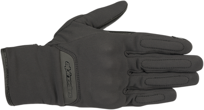 Alpinestars Women Stella C-1 Windstopper V2 Gloves in black, small size, shown with detailed fabric and design features.