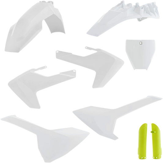 ACERBIS Full Replacement Body Kit - OEM '18 White/Yellow 2686465909 - Howling Moto