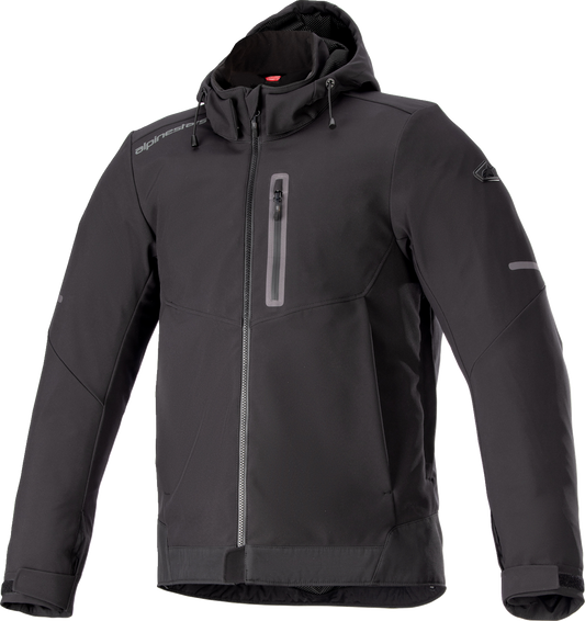 Alpinestars Neo Waterproof Jacket in black, 3XL size, featuring a sleek design and waterproof fabric for outdoor protection.