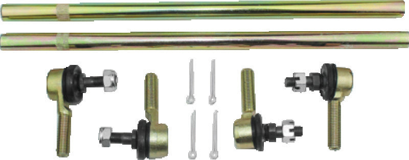 QuadBoss Arctic Cat 1000 H2 MudPro tie rod assembly upgrade kit with durable metal components and black finish.