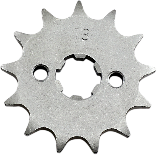 Parts Unlimited Honda countershaft sprocket with 13 teeth, part number 23801-HF7-000, shown in this close-up image.
