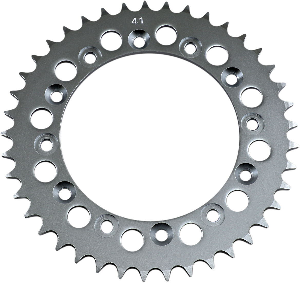 Rear 41-tooth sprocket for Honda motorcycles, parts by PARTS UNLIMITED, with gear teeth visible in the image.