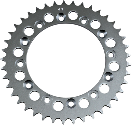 Rear 41-tooth sprocket for Honda motorcycles, parts by PARTS UNLIMITED, with gear teeth visible in the image.