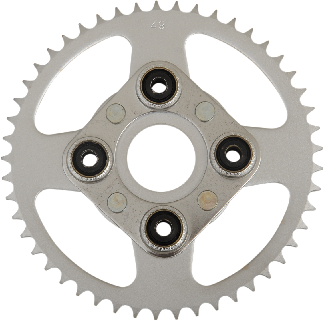 Parts Unlimited 49-tooth rear sprocket for Honda motorcycles, designed for durability and optimal performance.