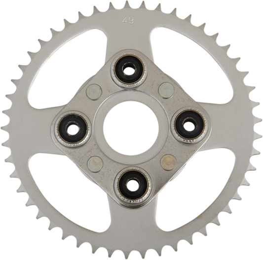Parts Unlimited 49-tooth rear sprocket for Honda motorcycles, designed for durability and optimal performance.