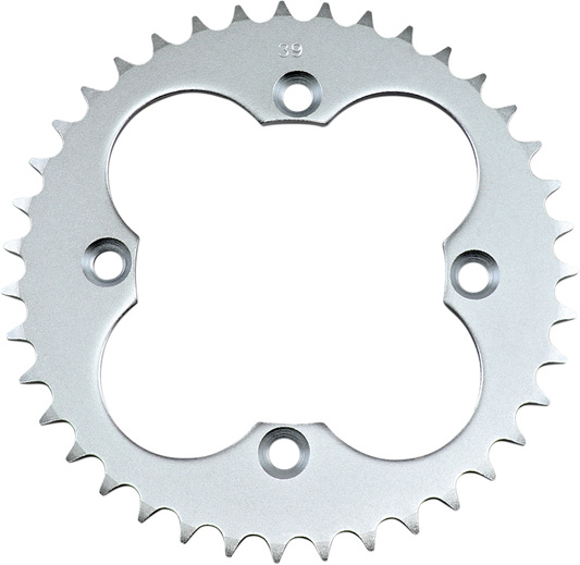 PARTS UNLIMITED 39-tooth rear sprocket for Honda 41201-HA2-671, designed for motorcycle drivetrain performance.