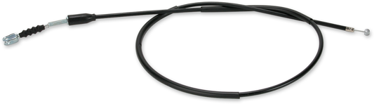 Parts Unlimited vinyl clutch cable for Suzuki motorcycles, showing the black cable with metal fittings.
