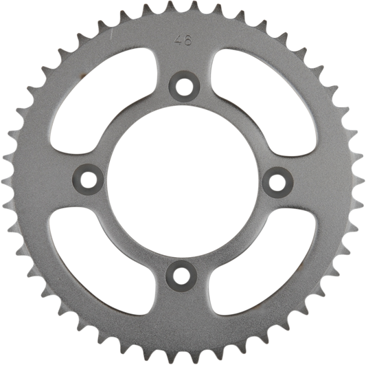 Parts Unlimited rear motorcycle sprocket with 46 teeth, compatible with Honda PUH01-GN1-000, shown in the image.