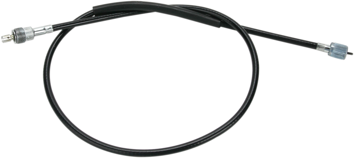 Parts Unlimited speedometer cable for GN, GS, GT, PE motorcycles, showing the coiled cable and connector ends.