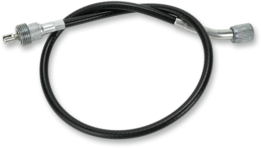Parts Unlimited tachometer cable for Yamaha GS motorcycles, part #34940-44035, shown with cable and connector.