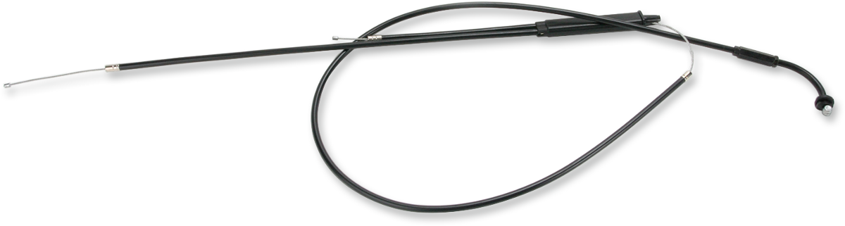 Parts Unlimited vinyl covered throttle cable for Suzuki 125/185 motorcycles (1971-1977), part number 58300-28002, shown in image.