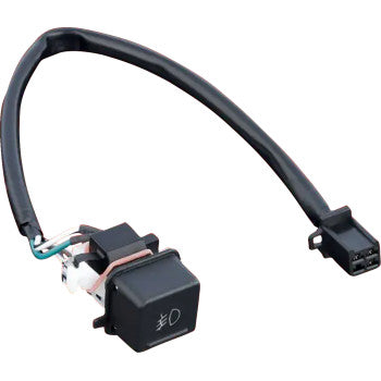Bill's Exhausts SHOW CHROME replacement fog light switch for Honda GL1800 2012-2017 motorcycle, chrome finish, close-up view.