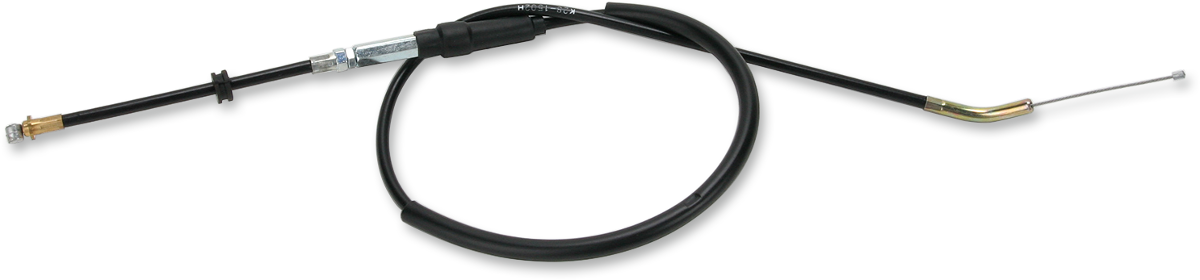 Parts Unlimited vinyl-covered throttle cable for Suzuki 125 motorcycle (1983-1986), part #58300-24300, shown with connectors and outer cover.
