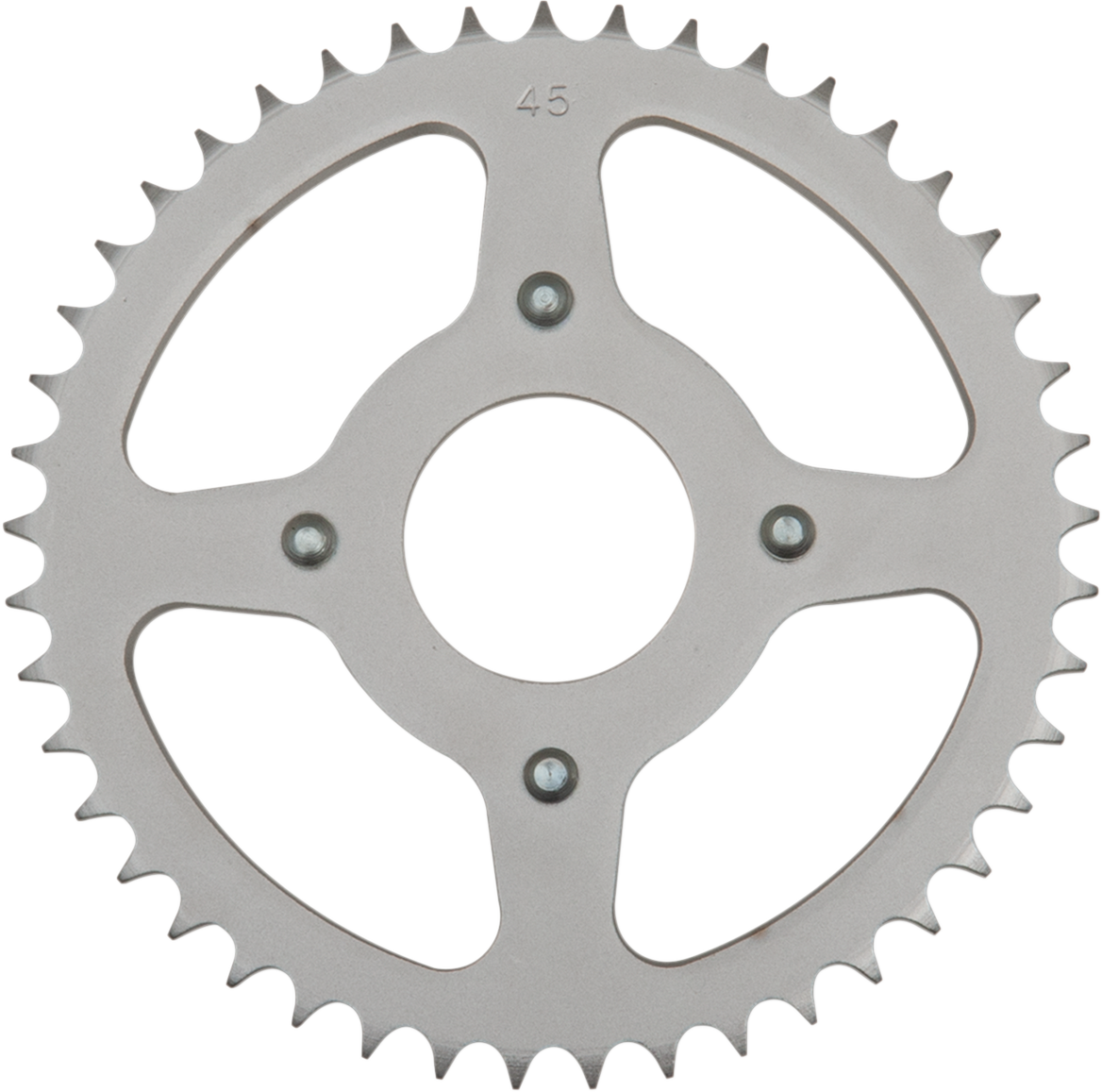 PARTS UNLIMITED 45-tooth rear sprocket for Honda 41201-459-670, shown with detailed metal teeth and mounting holes.