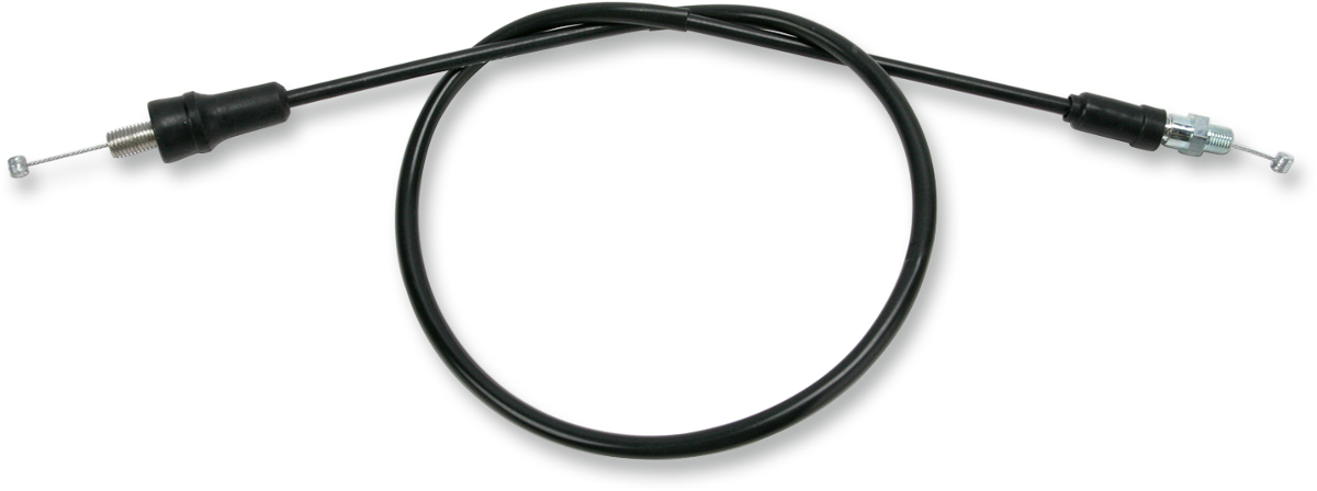 Parts Unlimited vinyl-covered throttle cable for Yamaha Blaster ('88-'05), durable and flexible motorcycle throttle part.