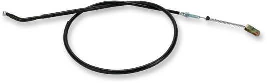 Parts Unlimited black vinyl brake cable for Suzuki motorcycles, part #58810-19B01, shown with detailed close-up of cable and fittings.
