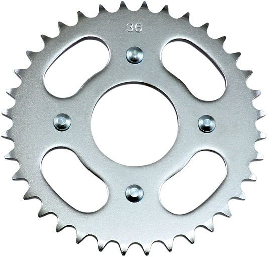 Parts Unlimited Honda rear sprocket with 36 teeth, part number 41200-152-000, showing the gear's detailed metal teeth.
