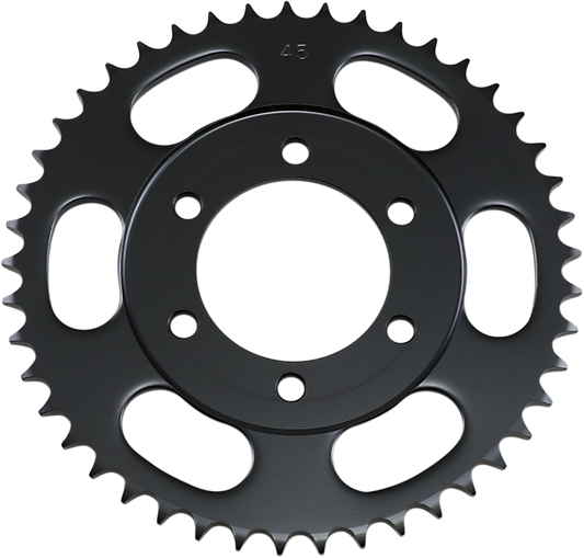 PARTS UNLIMITED Yamaha rear sprocket with 45 teeth, designed for motorcycle drivetrain replacement.