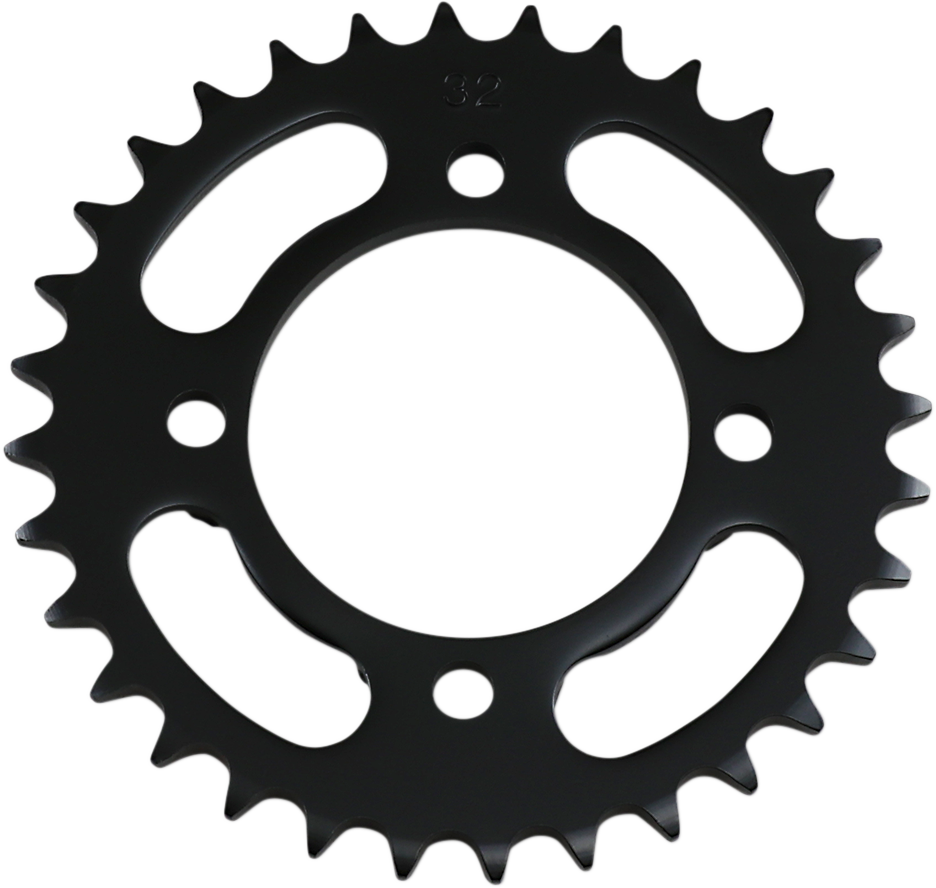 Yamaha motorcycle rear sprocket by PARTS UNLIMITED, 32-tooth gear for bike drivetrain replacement.