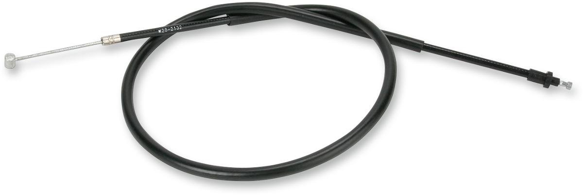 Parts Unlimited vinyl clutch cable for Yamaha motorcycle, part number 1WG-26335-00, with black vinyl coating and metal fittings.