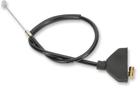 Black vinyl brake cable for Yamaha motorcycles, part number 4BD-26373-01, by PARTS UNLIMITED, with visible cable and fittings.