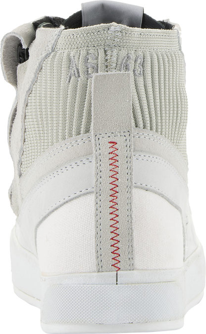 Alpinestars Stated Shoes in white and gray, size US 10, with sleek design and breathable material.