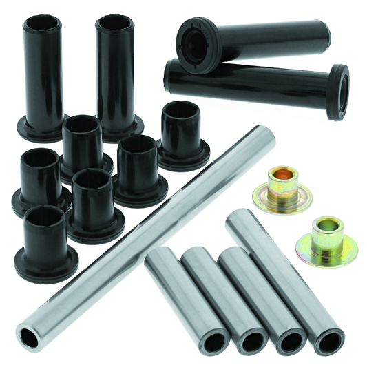 QuadBoss Polaris RZR 4 800 rear suspension repair kit with parts and tools for vehicle maintenance and repair.