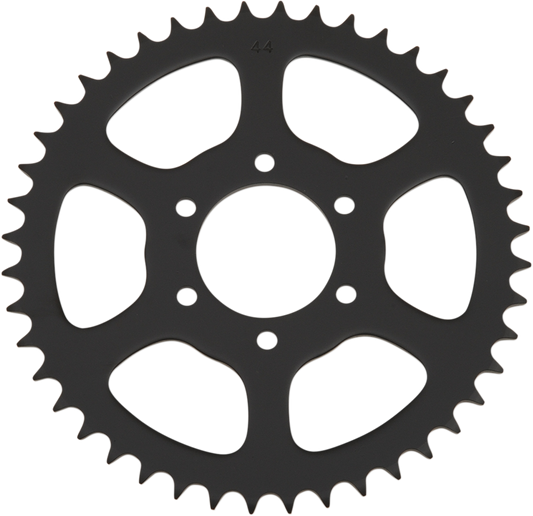 Parts Unlimited Yamaha rear sprocket with 44 teeth, durable metal motorcycle sprocket for Yamaha bikes, part number PU214-25444-10.