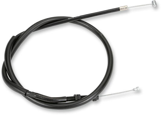 Parts Unlimited vinyl clutch cable for Honda, durable black wiring with metal ends, designed for reliable clutch operation.