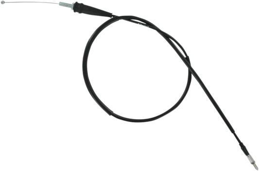 Parts Unlimited vinyl covered throttle cable for Yamaha YZ125/250 (1999-2006), showing the black cable with connectors.