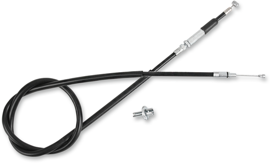 Parts Unlimited vinyl clutch cable for Honda, durable black cable with metal fittings, designed for reliable clutch operation.