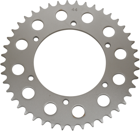 Kawasaki 42041-1191 rear sprocket by PARTS UNLIMITED, 44-tooth, high-grade hardened steel for motorcycle durability.