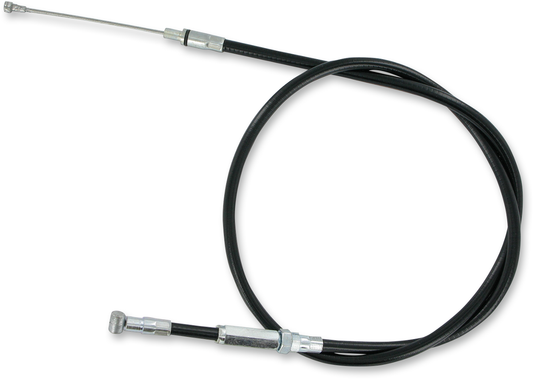 Parts Unlimited vinyl clutch cable for KTM motorcycles, part number 10-0037, with black vinyl coating and metal connectors.