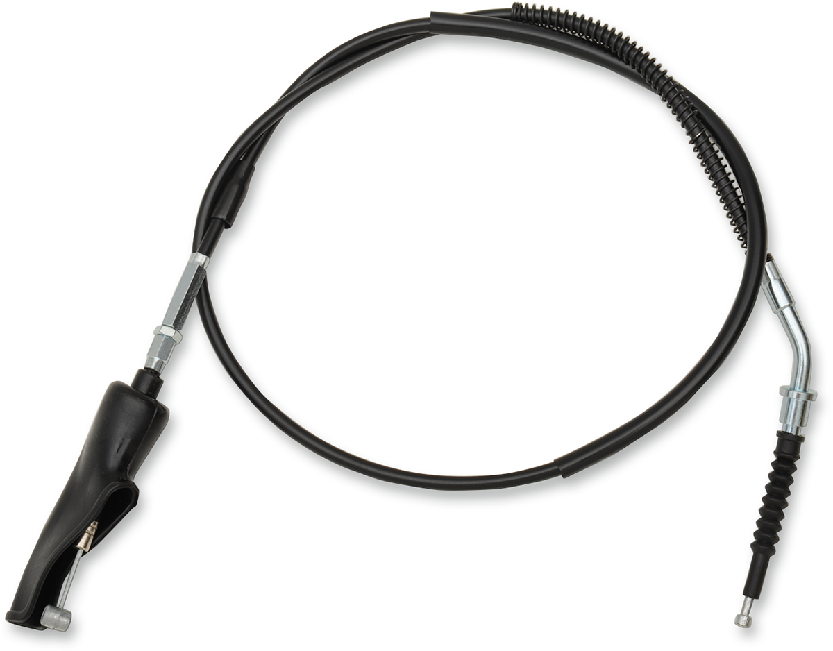 Parts Unlimited vinyl clutch cable for Yamaha motorcycles, featuring durable construction and clear branding, shown with cable details.
