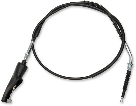 Parts Unlimited vinyl clutch cable for Yamaha motorcycles, featuring durable construction and clear branding, shown with cable details.