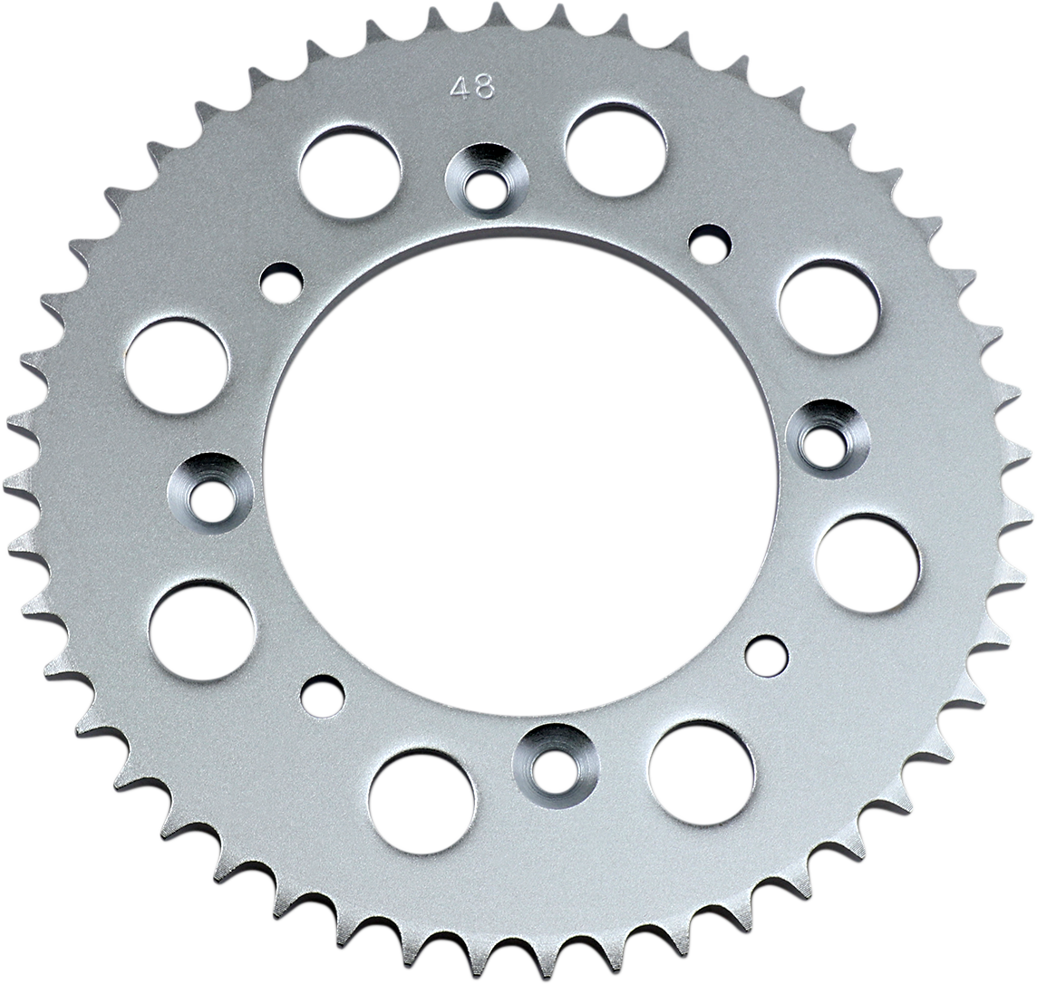 PARTS UNLIMITED rear sprocket with 48 teeth for Suzuki and Yamaha motorcycles, part number 64511-20920-48, metal gear component