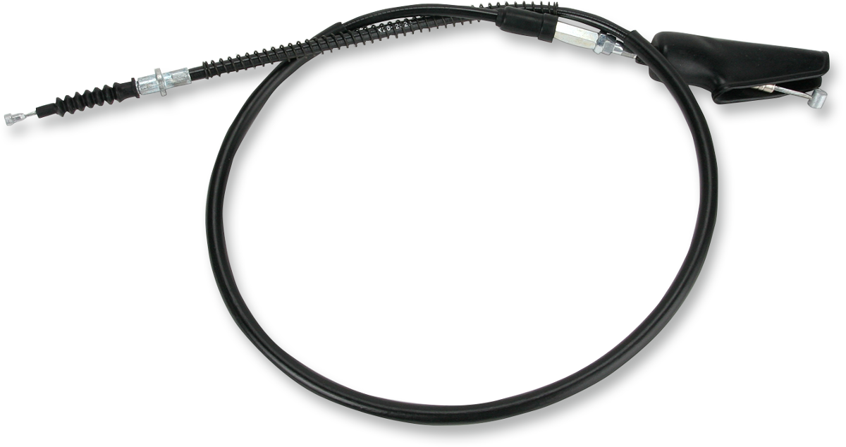 Parts Unlimited vinyl clutch cable for Yamaha motorcycles, showing the black rubber-coated cable with metal fittings.