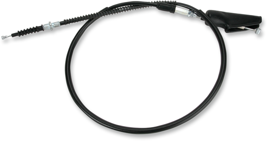 Parts Unlimited vinyl clutch cable for Yamaha motorcycles, showing the black rubber-coated cable with metal fittings.