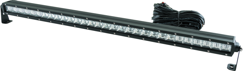 QuadBoss 31.5-inch single row LED light bar with combo beam, rugged outdoor lighting for off-road vehicles and trucks.