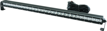 QuadBoss 31.5-inch single row LED light bar with combo beam, rugged outdoor lighting for off-road vehicles and trucks.