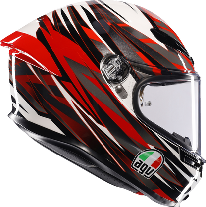 AGV K6 S Helmet Reeval White/Red/Gray 2XL – Advanced Safety and Aerodynamics