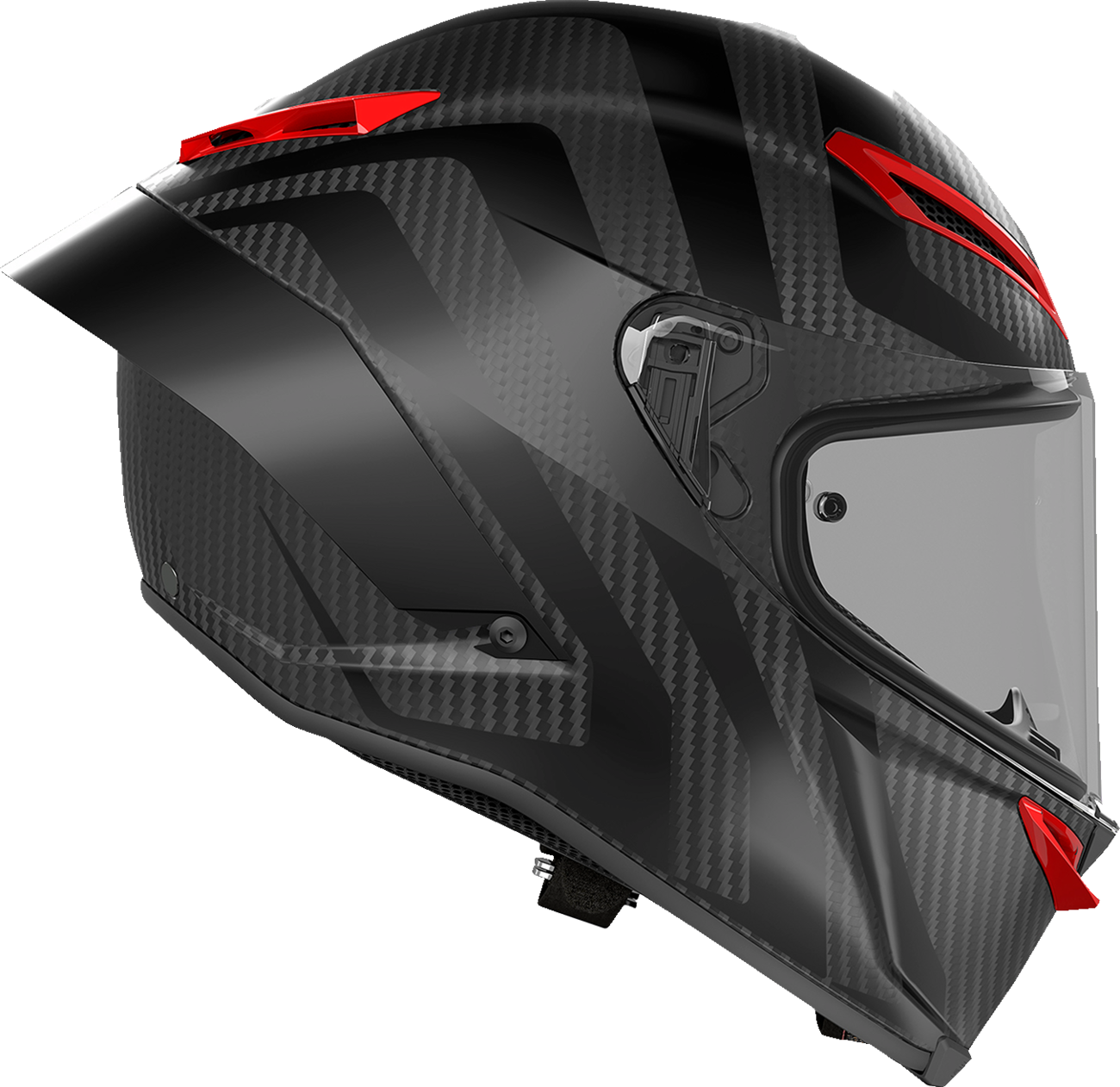 AGV Pista GP RR Intrepido Matte Carbon/Black/Red Motorcycle Helmet - Small (Part Number 2118356002-019-S)